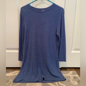 Old Navy Heathered Blue Long Sleeve Tee